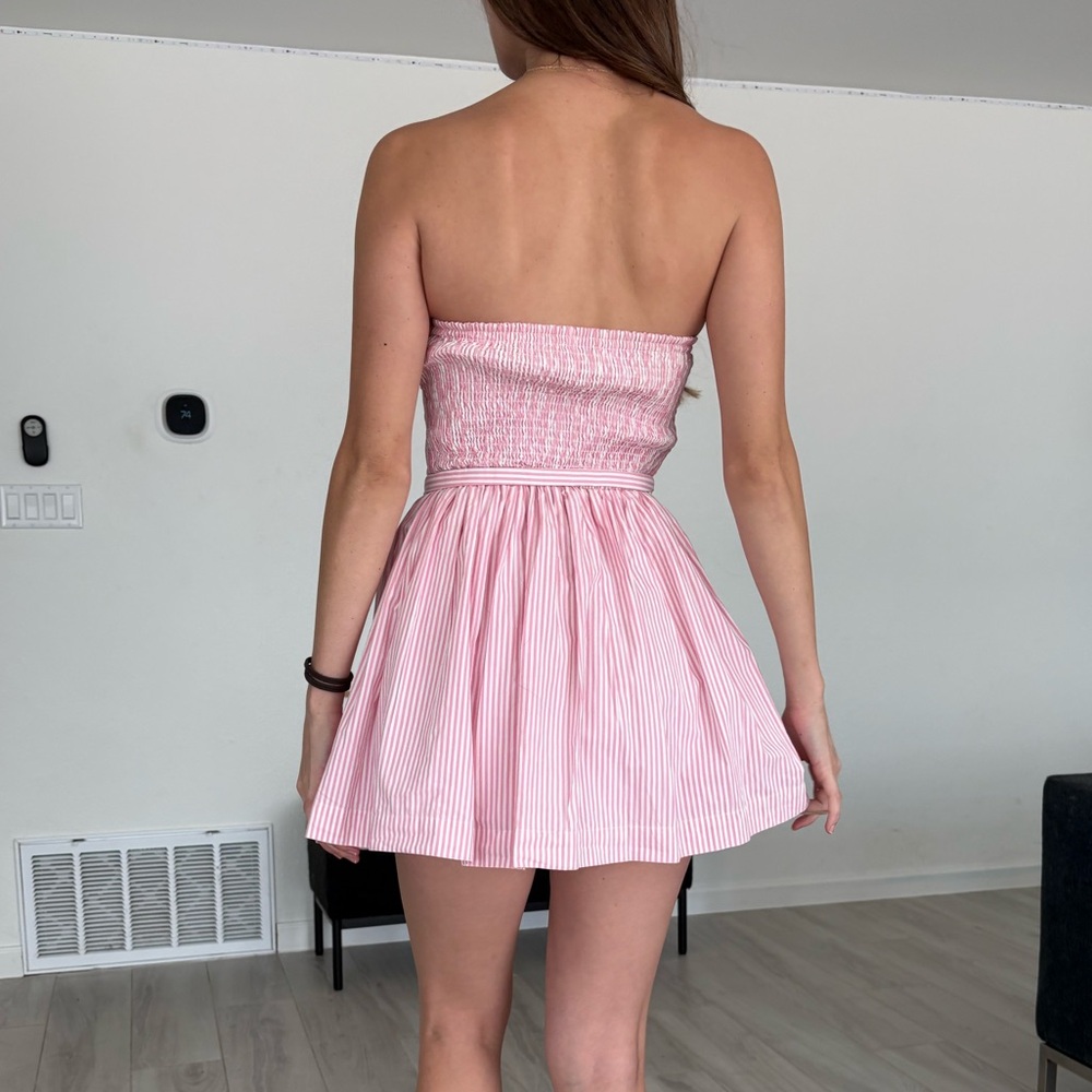 Abercrombie & Fitch Pink Strapless Dress